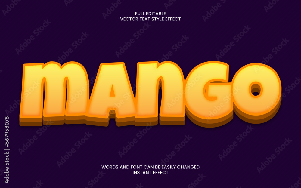 Mango Text Effect