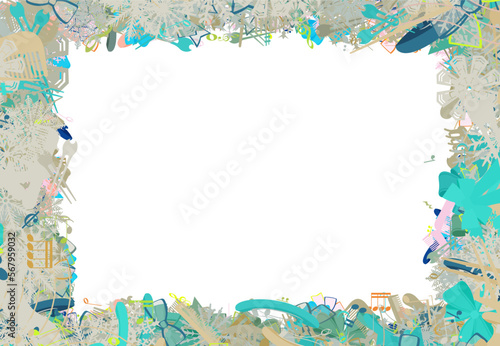 Background pattern abstract design texture. Border frame, transparent background. Theme is about adornment, comb, semibreve, quaver, salon, hair clips, weather, demisemiquaver, bobby pin