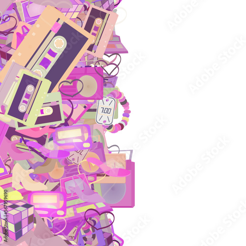 Background pattern abstract design texture. Vertical seamless stripe. Border frame, transparent background. Theme is about footwear, 80s, walking shoes, illustration, loafers, relations