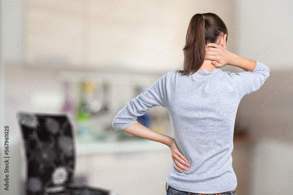 Young person Suffering from back pain