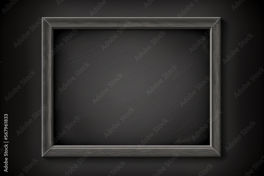 Black background. Chalkboard. Blackboard. Grunge background. Generative AI Black background. Chalkboard. Blackboard. Grunge background. Generative AI
