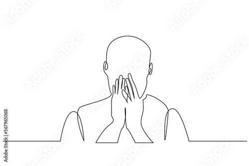 man gaping scared surprise secret embarrassed closed mouth