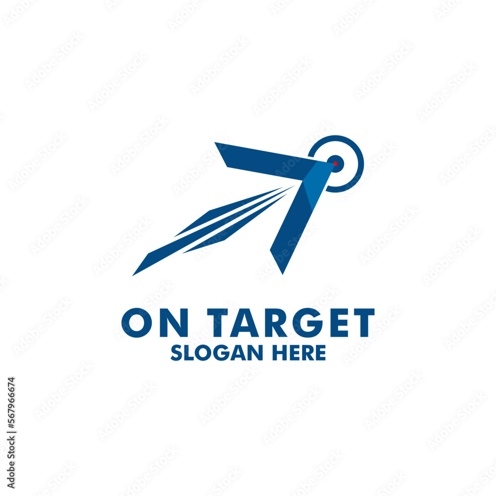 arrow on target logo design vector arrow on target logo design vector