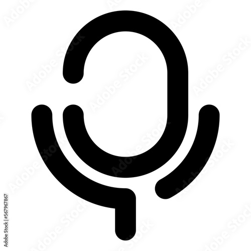 mic  line icon