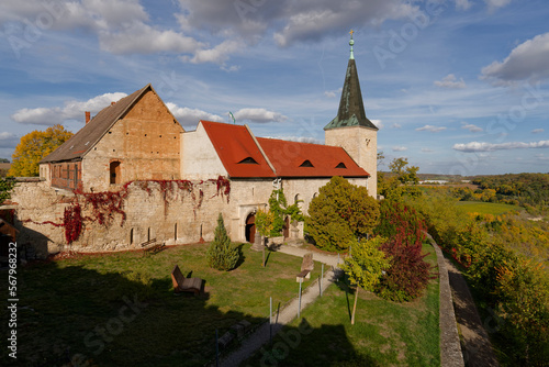 Das ehemalige Benediktinerkloster im Weinort Zscheiplitz einem Ortsteil von Freyburg/Unstrut, Burgenlandkreis, Sachsen-Anhalt, Deutschland photo