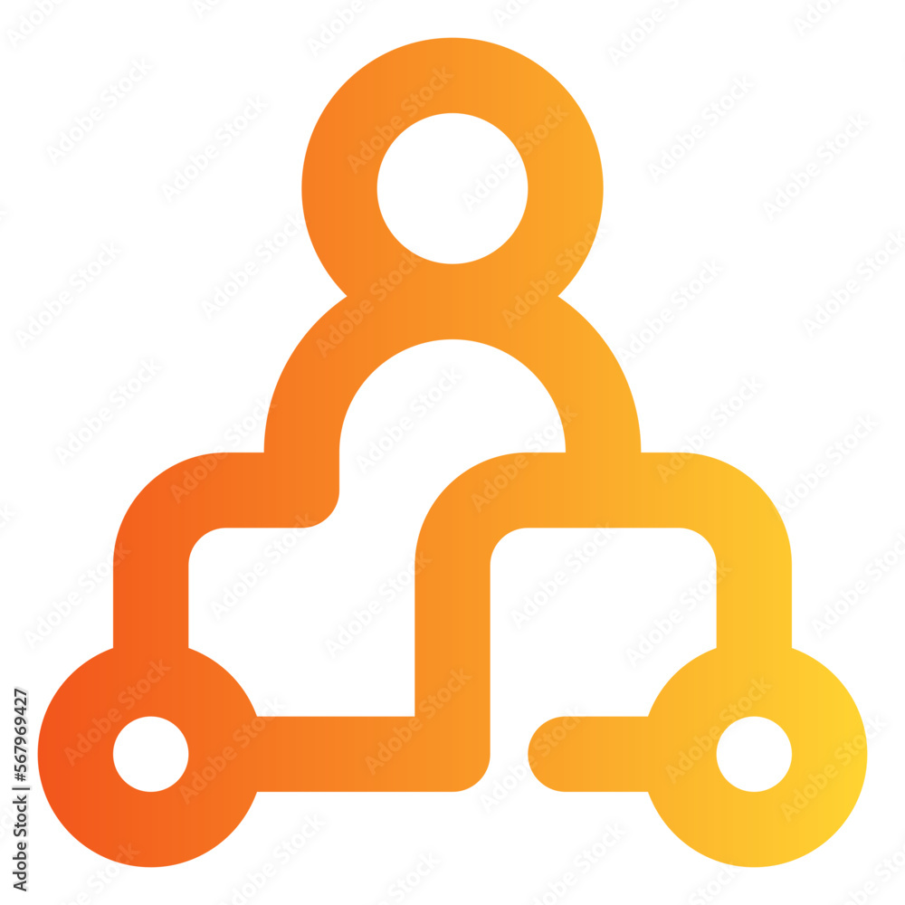 management gradient icon management gradient icon