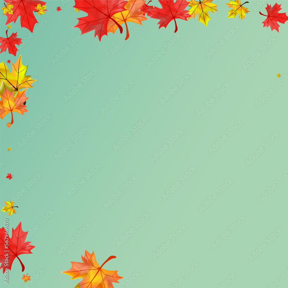 Autumnal Foliage Background Green Vector. Leaves Isolated Card. Ocher Abstract Floral. Beautiful Plant Frame. Autumnal Foliage Background Green Vector. Leaves Isolated Card. Ocher Abstract Floral. Beautiful Plant Frame.