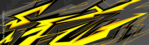 Abstract Car decal design vector. Graphic abstract stripe racing background kit designs for wrap vehicle, race car, rally, adventure and livery