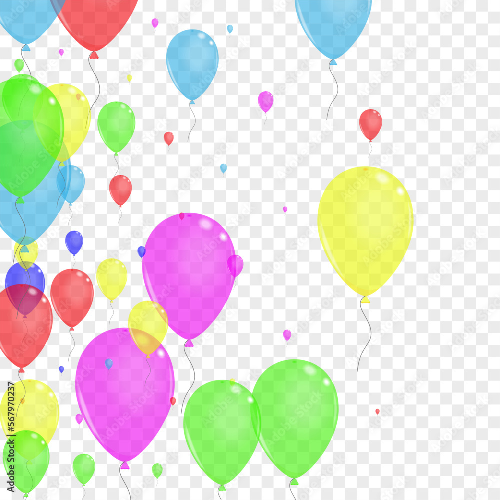 Bright Confetti Background Transparent Vector. Ballon Anniversary Background. Red Streamers. Yellow Balloon. Toy Rubber Card. Bright Confetti Background Transparent Vector. Ballon Anniversary Background. Red Streamers. Yellow Balloon. Toy Rubber Card.
