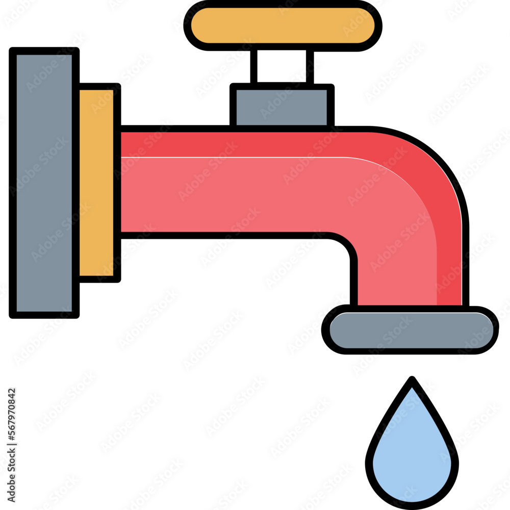 Kitchen faucet Vector Icon
Kitchen faucet Vector Icon