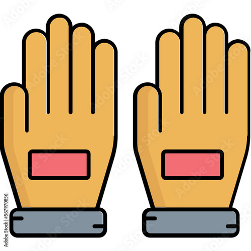 Gloves Vector Icon

