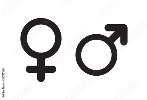 Gender symbol icon design on background.