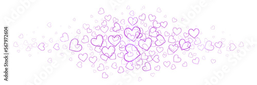 Abstract purple hearts background. Abstract purple love png. Valentine element.