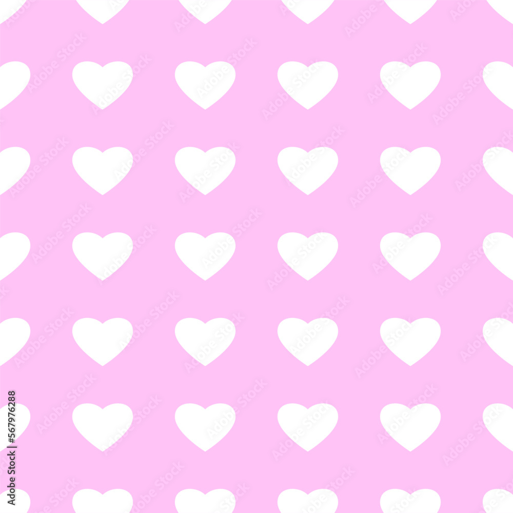 Seamless pattern with hearts for Valentine's Day 14 February. Love. Love relationship. Use for postcards, advertisements, or packaging.