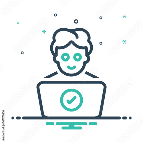Mix icon for determining