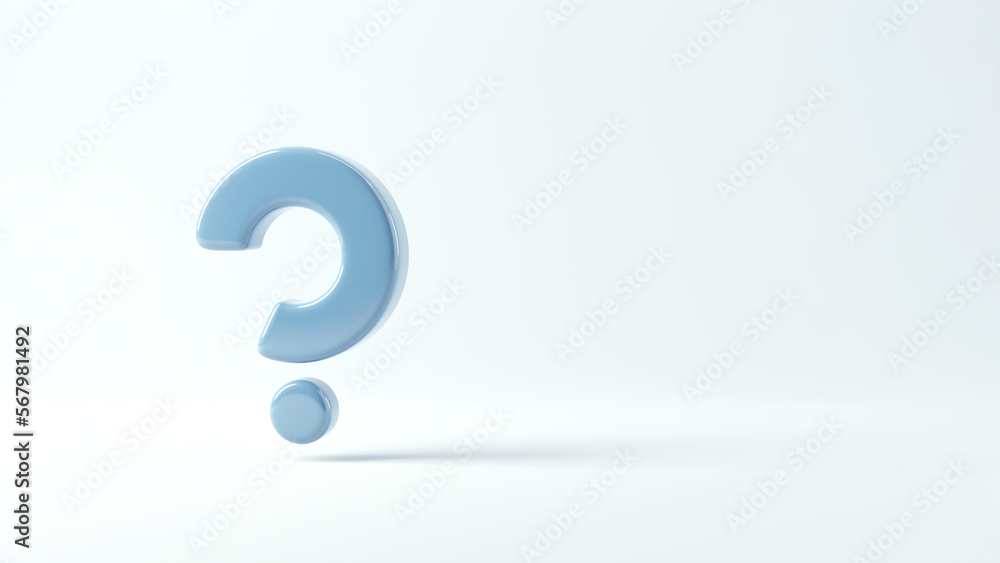 3d cartoon question answer sign or problem concept, Question mark icon sign or ask FAQ and QA answer solution information, copy space, 3d rendering illustration 3d cartoon question answer sign or problem concept, Question mark icon sign or ask FAQ and QA answer solution information, copy space, 3d rendering illustration