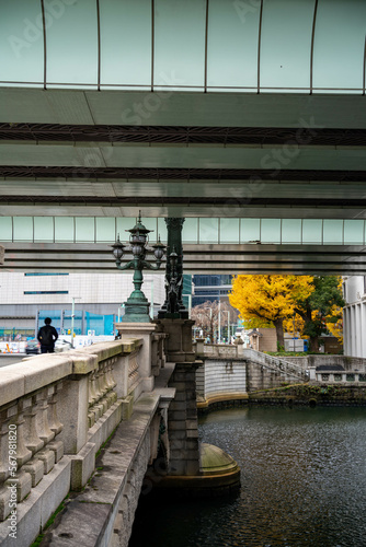 Nihonbashi (Nippon bridge) in the center of Tokyo, Japan photo