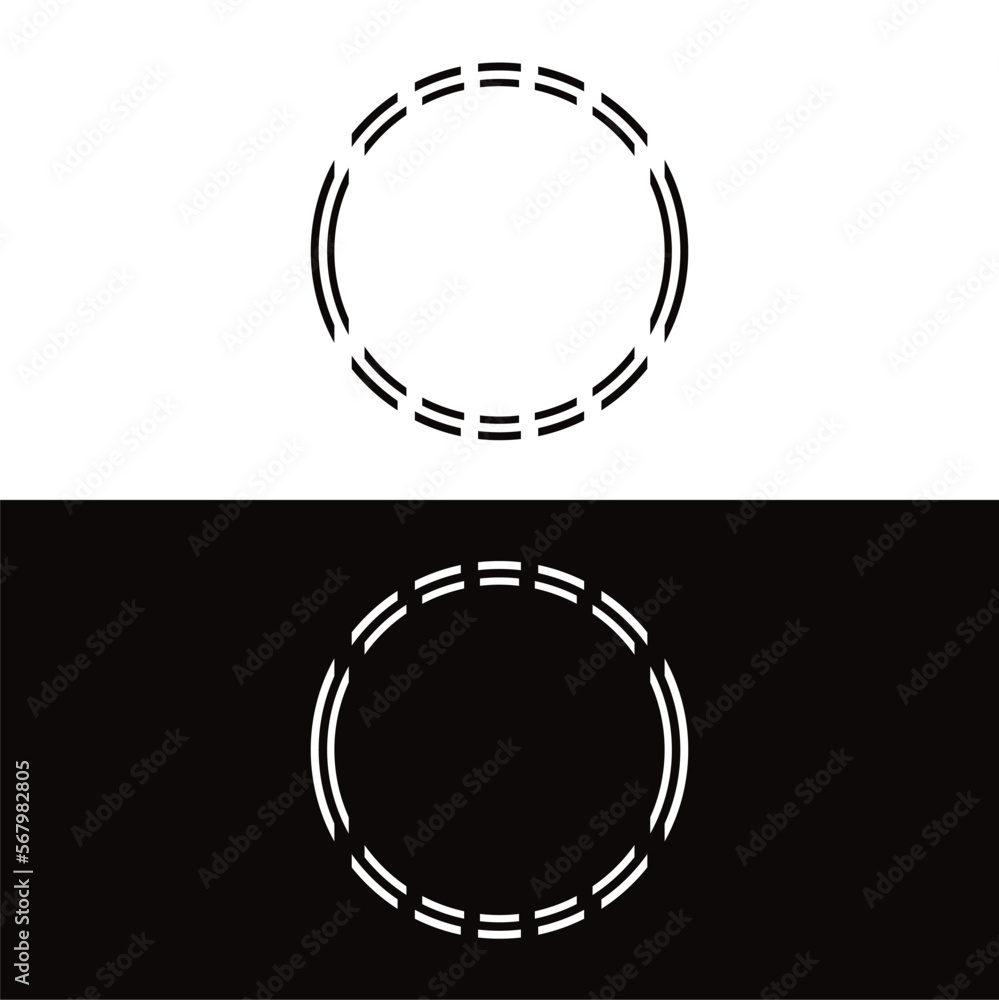 Circle vector logo template design . Circle icon . Circle silhouette Circle vector logo template design . Circle icon . Circle silhouette