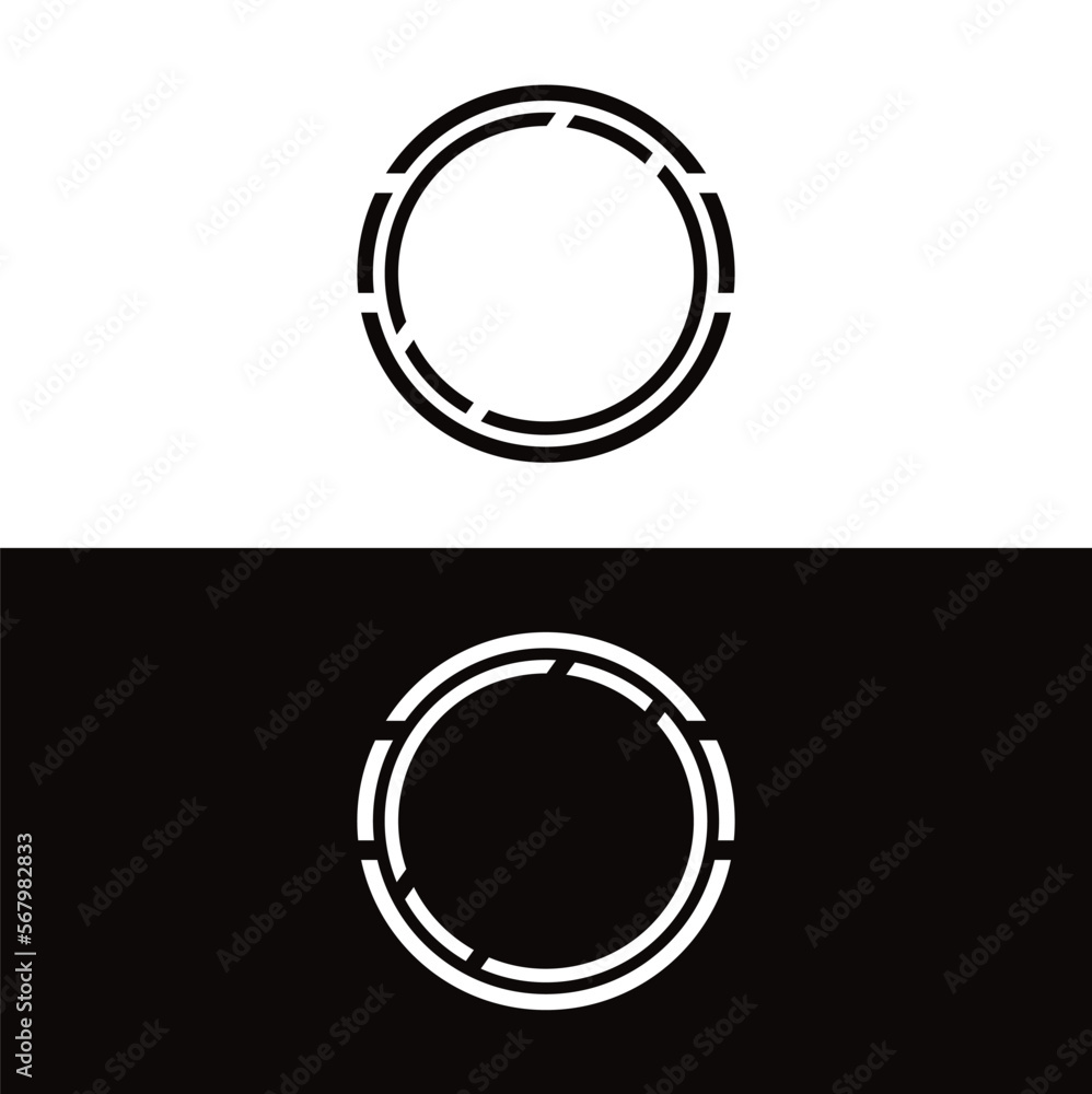 Circle vector logo template design . Circle icon . Circle silhouette Circle vector logo template design . Circle icon . Circle silhouette