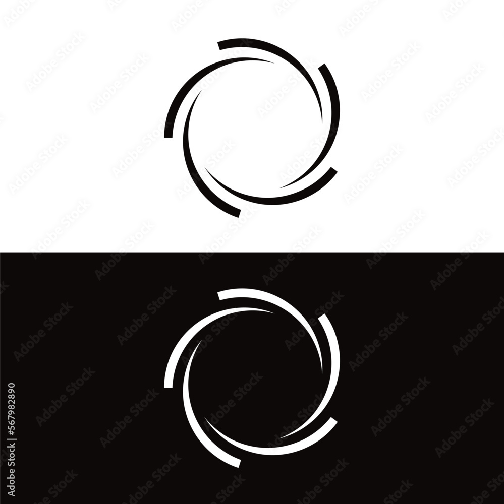 Circle vector logo template design . Circle icon . Circle silhouette Circle vector logo template design . Circle icon . Circle silhouette