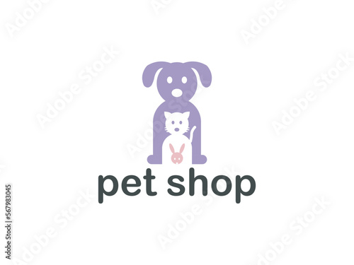 dog logo design vector for animal or pet shop business © MDQUDDUSURRAHAMNS