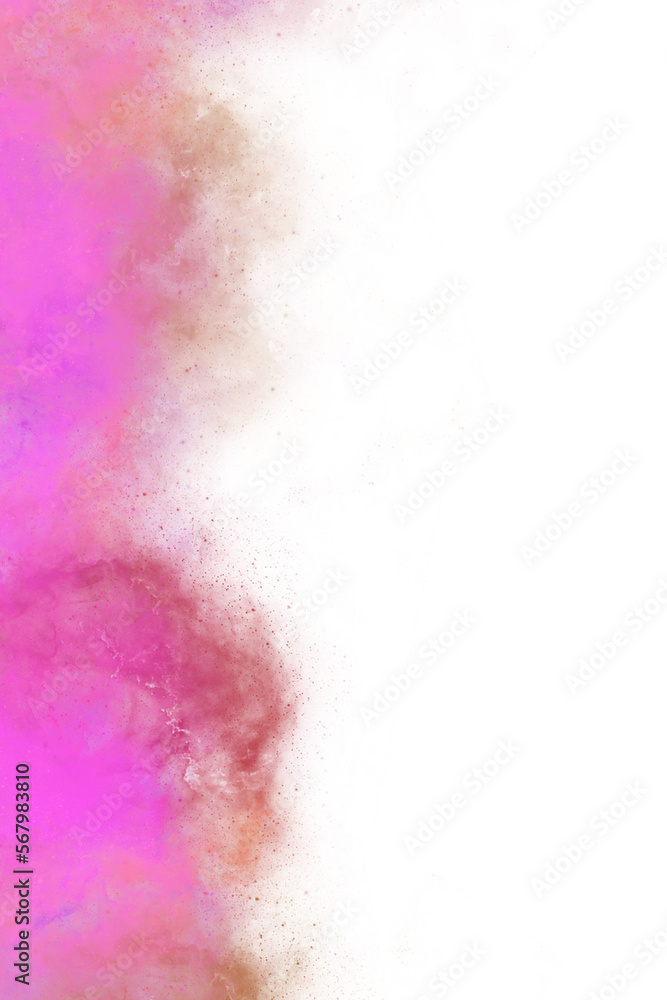 Abstract Brush Gradient Nebula Cloud Galaxy Corner Frame Border PNG