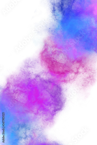 Abstract Brush Gradient Nebula Cloud Galaxy Corner Frame Border PNG