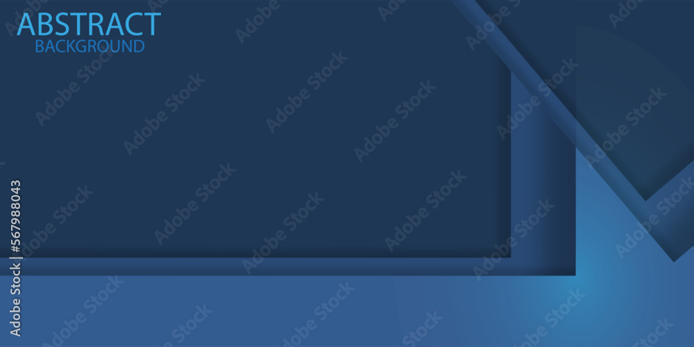 Blue triangular vector background overlapping with black space for text and background design