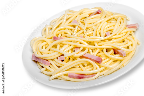 Carbonara sauce pasta spaghetti italian culture food italy bacon