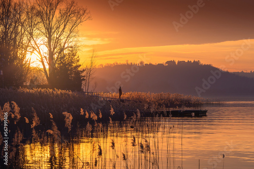 sunrise over the river