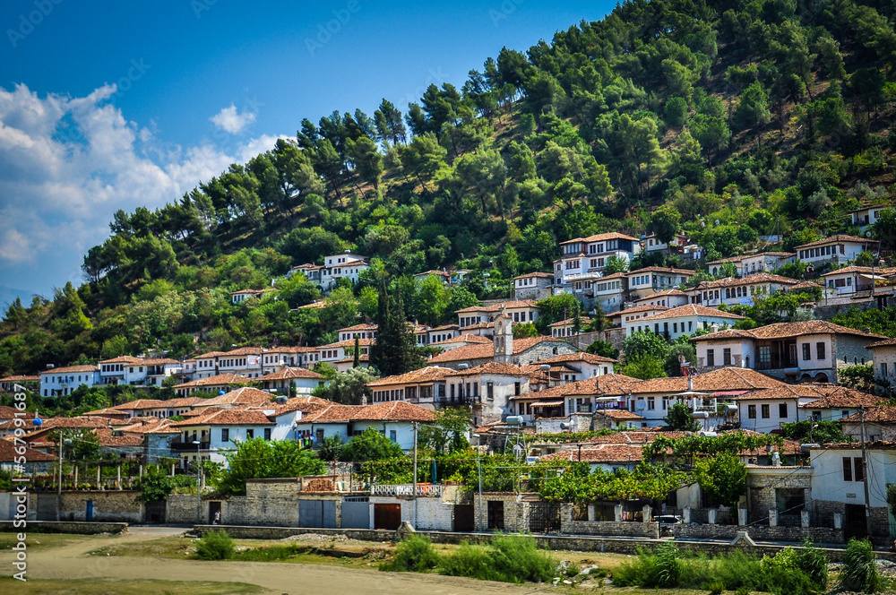 Townscape of Berat, Albania