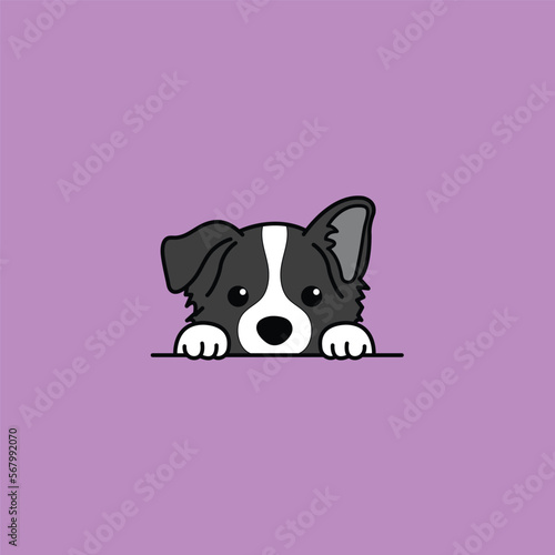Cute Dog Vector Icon Illustration. Colorful Dog Vector Icon Concept White Isolated. Flat Cartoon Style Suitable for Web Landing Page, Banner, Flyer, Sticker photo