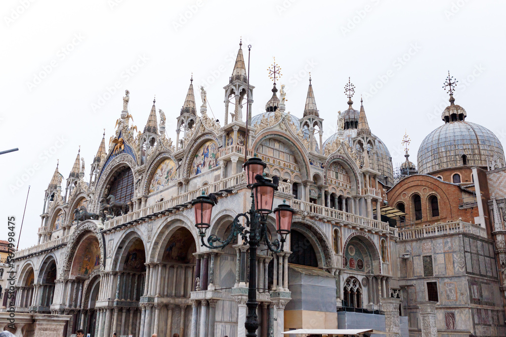 facade of the cathedral of San Marco