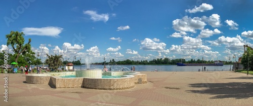 Dniester river embankment in Kherson, Ukraine photo