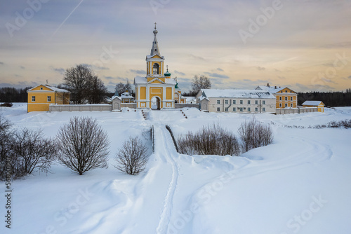 Path leading the monastery building