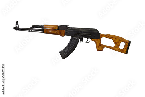 Canvastavla ak-47 military rifle isolated