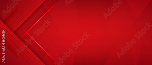 Abstract red geometric banner design background. modern premium concept design. vector illustration