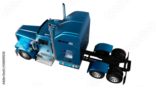 3D render of truck for far delivery