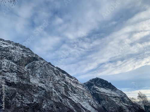 clouds over the mountain