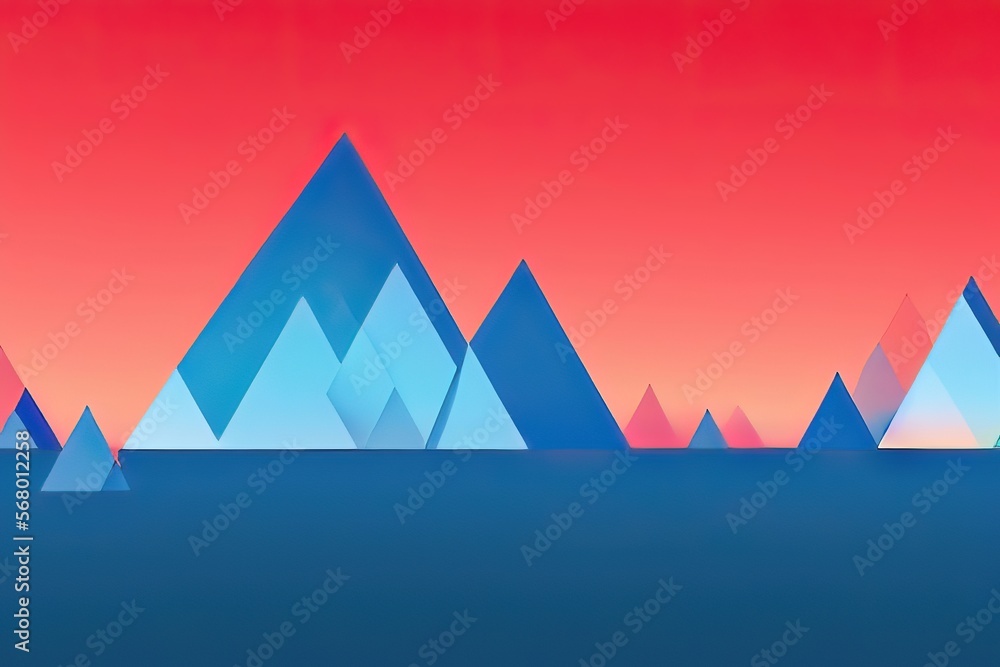 Artistic Triangular Concept for Wallpaper Design.