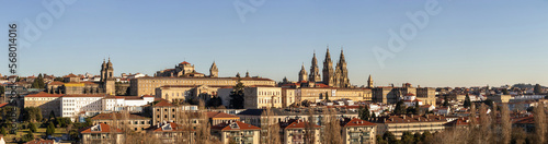 Panorama of Santiago de Compostela photo