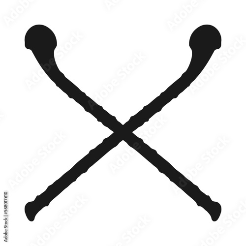 Crossed Irish Shillelagh Sticks Cudgel Icon