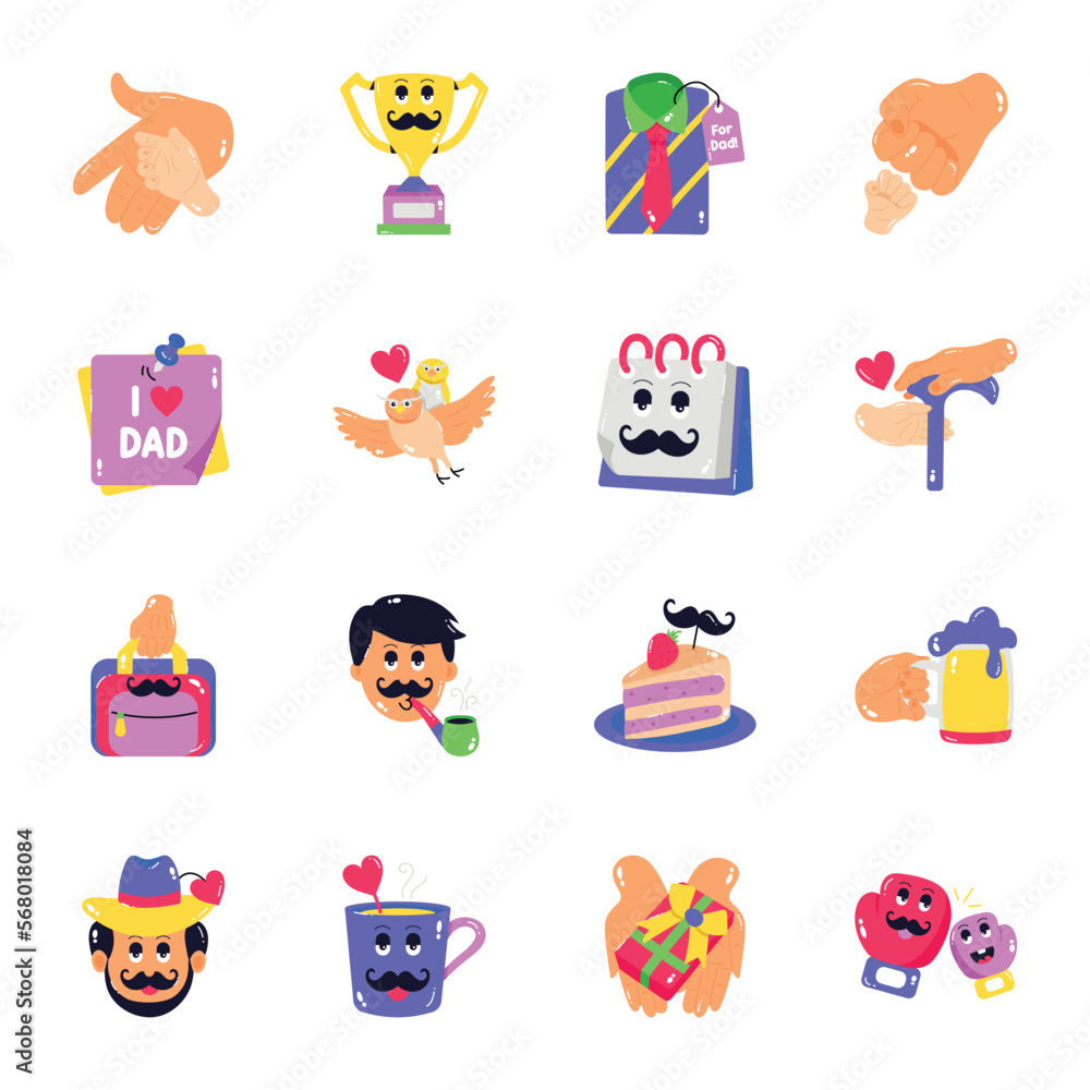Pack of Father’s Day Flat Stickers
Pack of Father’s Day Flat Stickers