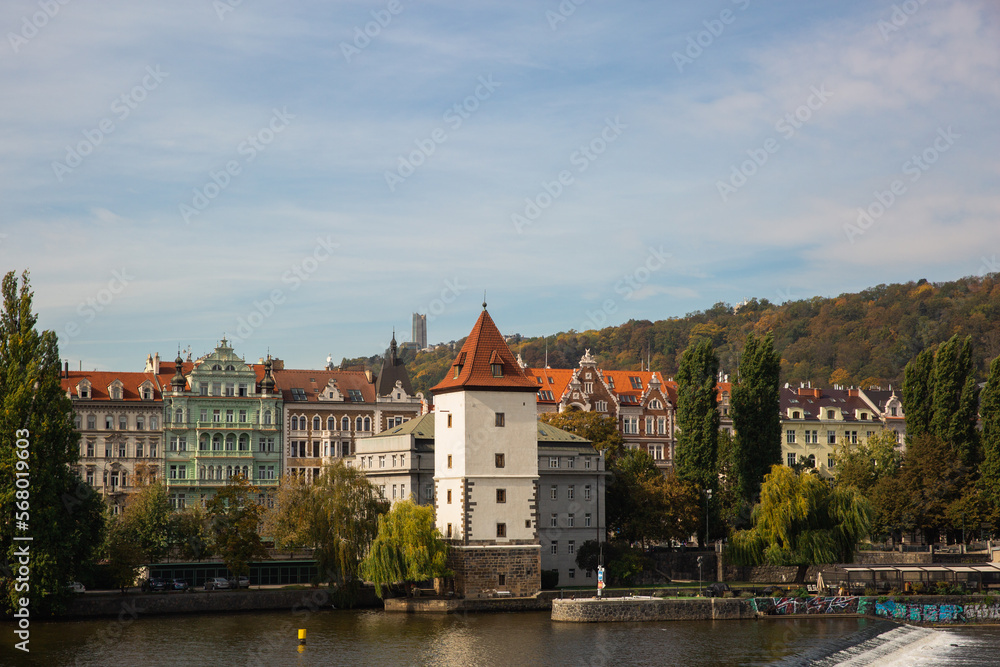 city castle and vltava river