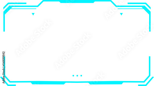 Blue HUD for advance technology frame