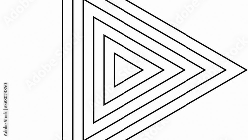 Random Triangle growing Out and in of focus background animation