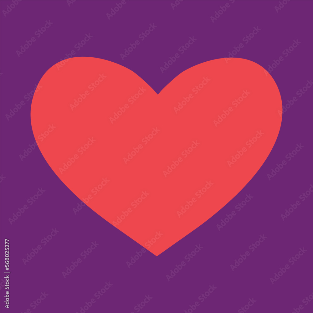 Big heart valentines day vector illustration clipart
