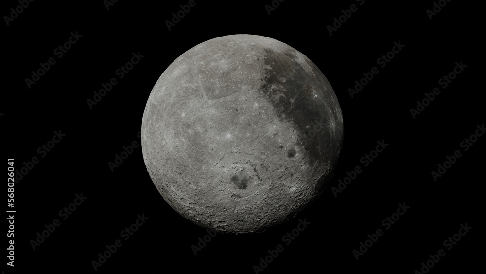moon in space. moon in 10k resolution. realistic moon. space background with moon moon in space. moon in 10k resolution. realistic moon. space background with moon