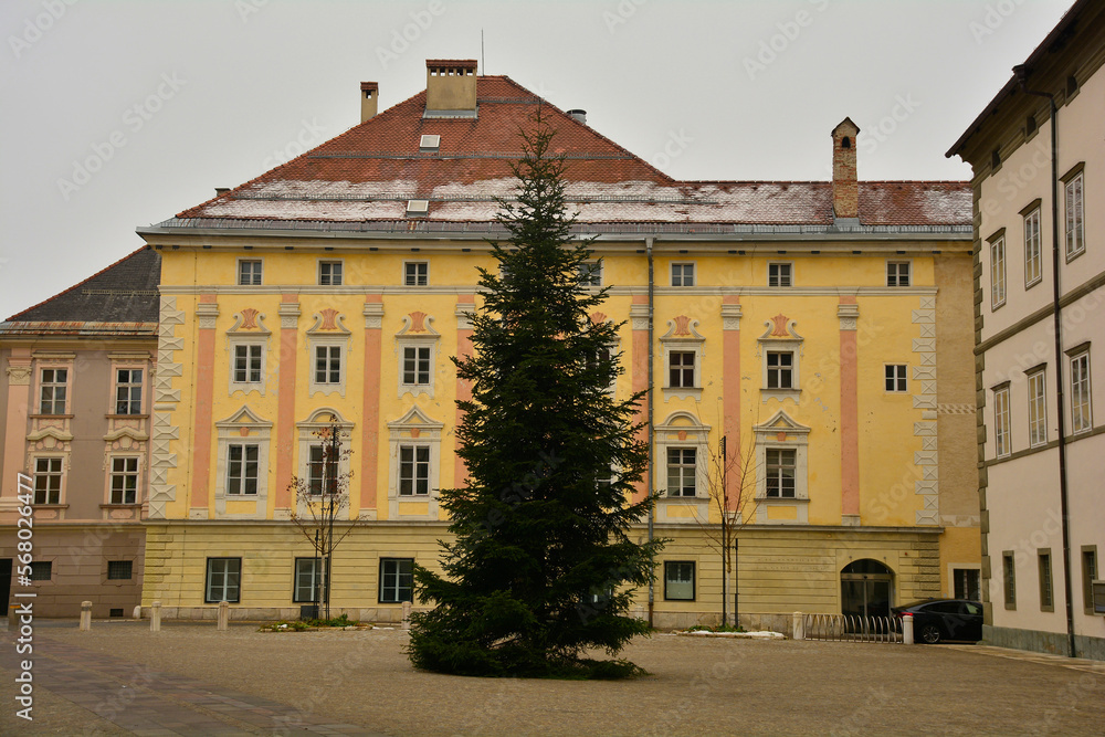 Christmas Day in the historic centre of Klagenfurt, Carinthia, Austria
