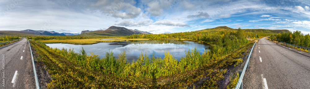 Panorama Natire Nikkaluokta Sweden Panorama Natire Nikkaluokta Sweden